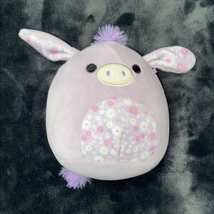 Squishmallows 4.5" Delzi The Donkey with Floral Belly